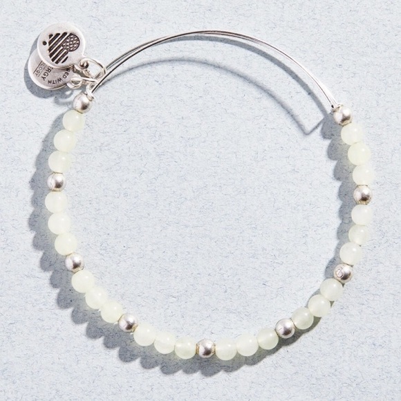 Alex and Ani Jade Beaded Bangle - Picture 1 of 4